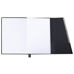 Ежедневник недатированный А5 145&times;213 мм BRAUBERG &laquo;Vogue&raquo;, под кожу, магнитный клапан, 160 л., черный, 116223