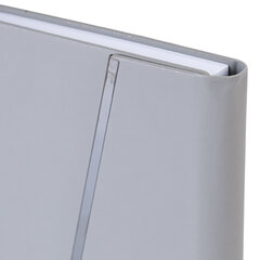 Ежедневник недатированный А5 145&times;213 мм BRAUBERG &laquo;Vogue&raquo;, под кожу, магнитный клапан, 160 л., серый, 116224