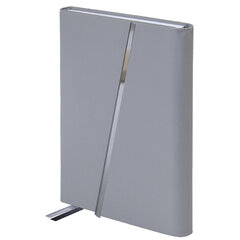 Ежедневник недатированный А5 145&times;213 мм BRAUBERG &laquo;Vogue&raquo;, под кожу, магнитный клапан, 160 л., серый, 116224