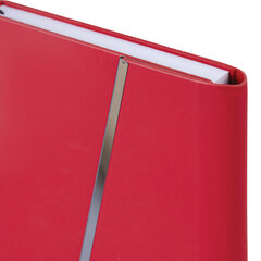 Ежедневник недатированный А5 145&times;213 мм BRAUBERG &laquo;Vogue&raquo;, под кожу, магнитный клапан, 160 л., красный, 116225