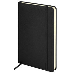 Ежедневник недатированный А5 138&times;213 мм, BRAUBERG &laquo;Base&raquo;, под кожу, 160 л., черный, 116255