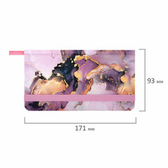 Еженедельник недатированный с резинкой 171&times;93 мм, BRAUBERG, твердый, 64 л., &laquo;Marble stone&raquo;, 116307