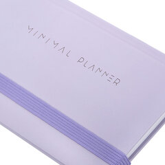 Еженедельник недатированный с резинкой 171&times;93 мм, BRAUBERG, твердый, 64 л., &laquo;Minimal&raquo;, сиреневый, 116308