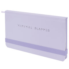 Еженедельник недатированный с резинкой 171&times;93 мм, BRAUBERG, твердый, 64 л., &laquo;Minimal&raquo;, сиреневый, 116308