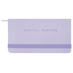 Еженедельник недатированный с резинкой 171&times;93 мм, BRAUBERG, твердый, 64 л., &laquo;Minimal&raquo;, сиреневый, 116308