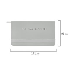 Еженедельник недатированный с резинкой 171&times;93 мм, BRAUBERG, твердый, 64 л., &laquo;Minimal&raquo;, серый, 116311