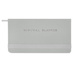 Еженедельник недатированный с резинкой 171&times;93 мм, BRAUBERG, твердый, 64 л., &laquo;Minimal&raquo;, серый, 116311