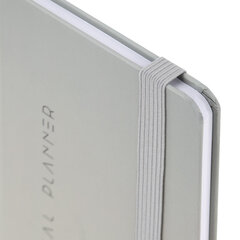 Еженедельник недатированный с резинкой 171&times;93 мм, BRAUBERG, твердый, 64 л., &laquo;Minimal&raquo;, серый, 116311