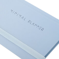 Еженедельник недатированный с резинкой 171&times;93 мм, BRAUBERG, твердый, 64 л., &laquo;Minimal&raquo;, голубой, 116313