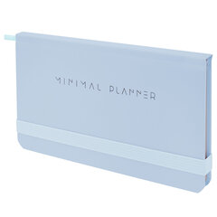 Еженедельник недатированный с резинкой 171&times;93 мм, BRAUBERG, твердый, 64 л., &laquo;Minimal&raquo;, голубой, 116313