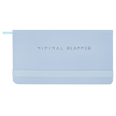 Еженедельник недатированный с резинкой 171&times;93 мм, BRAUBERG, твердый, 64 л., &laquo;Minimal&raquo;, голубой, 116313