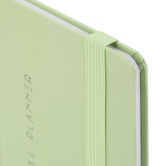 Еженедельник недатированный с резинкой 171&times;93 мм, BRAUBERG, твердый, 64 л., &laquo;Minimal&raquo;, зеленый, 116314