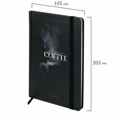 Блокнот с резинкой в клетку 96 л., А5 145&times;203 мм, твердая обложка, BRAUBERG, &laquo;Shadows&raquo;, 116325