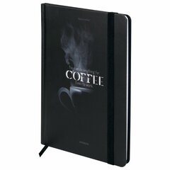 Блокнот с резинкой в клетку 96 л., А5 145х203 мм, твердая обложка, BRAUBERG, "Shadows", 116325