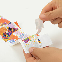 Закладки для книг с принтом САМОКЛЕЯЩИЕСЯ, КОМПЛЕКТ 6 шт., Скейт, ДПС, 2921.Р1/<wbr/>6