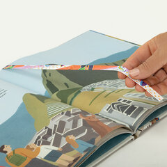 Закладки для книг с принтом САМОКЛЕЯЩИЕСЯ, КОМПЛЕКТ 6 шт., Скейт, ДПС, 2921.Р1/<wbr/>6