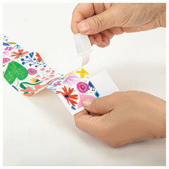 Закладки для книг с принтом САМОКЛЕЯЩИЕСЯ, КОМПЛЕКТ 6 шт., Цветы, ДПС, 2921.Р2/<wbr/>6