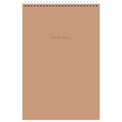 Блокнот БОЛЬШОЙ ФОРМАТ А4 198&times;297 мм, 80 л., гребень, подложка, клетка, BRAUBERG &laquo;Minimal Classic&raquo;, 116424