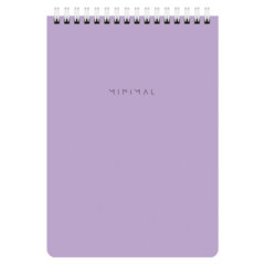 Блокнот А5 146&times;206 мм, 60 л., гребень, картон, жесткая подложка, клетка, BRAUBERG &laquo;Minimal Pastel&raquo;, 116427