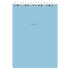 Блокнот А5 146&times;206 мм, 60 л., гребень, картон, жесткая подложка, клетка, BRAUBERG &laquo;Minimal Pastel&raquo;, 116427