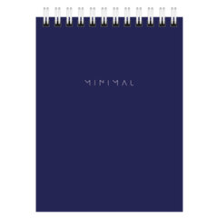 Блокнот МАЛЫЙ ФОРМАТ А6, 108&times;145 мм, 40 л., гребень, картон, клетка, BRAUBERG &laquo;Minimal Classic&raquo;, 116428