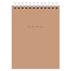 Блокнот МАЛЫЙ ФОРМАТ А6, 108&times;145 мм, 40 л., гребень, картон, клетка, BRAUBERG &laquo;Minimal Classic&raquo;, 116428