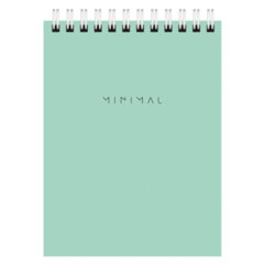 Блокнот МАЛЫЙ ФОРМАТ А6, 108&times;145 мм, 40 л., гребень, картон, клетка, BRAUBERG &laquo;Minimal Pastel&raquo;, 116429