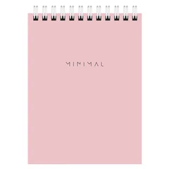 Блокнот МАЛЫЙ ФОРМАТ А6, 108&times;145 мм, 40 л., гребень, картон, клетка, BRAUBERG &laquo;Minimal Pastel&raquo;, 116429