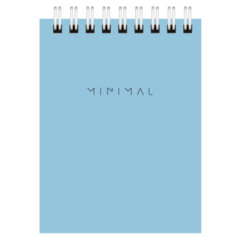 Блокнот МАЛЫЙ ФОРМАТ А7 75&times;105 мм, 40 л., гребень, картон, клетка, BRAUBERG &laquo;Minimal Pastel&raquo;, 116431