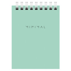 Блокнот МАЛЫЙ ФОРМАТ А7 75&times;105 мм, 40 л., гребень, картон, клетка, BRAUBERG &laquo;Minimal Pastel&raquo;, 116431