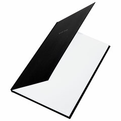 Блокнот БОЛЬШОЙ ФОРМАТ 200&times;290 мм, А4, 80 л., твердый, клетка, BRAUBERG &laquo;Minimal&raquo;, черный, 116432