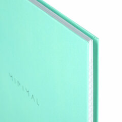 Блокнот БОЛЬШОЙ ФОРМАТ 200&times;290 мм, А4, 80 л., твердый, клетка, BRAUBERG &laquo;Minimal&raquo;, мятный, 116435