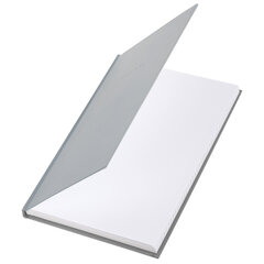 Блокнот А5 134&times;206 мм, 80 л., твёрдый, клетка, BRAUBERG &laquo;Minimal&raquo;, серый, 116437