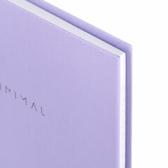 Блокнот МАЛЫЙ ФОРМАТ 110&times;147 мм, А6, 80 л., твердый, клетка, BRAUBERG &laquo;Minimal&raquo;, сиреневый, 116448