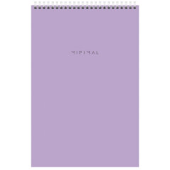 Блокнот ДЭК А4, 200&times;290 мм, 80 л., КОМПЛЕКТ 2 шт., гребень, подложка, BRAUBERG &laquo;Minimal Pastel&raquo;, 116453