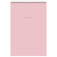 Блокнот ДЭК А4, 200&times;290 мм, 80 л., КОМПЛЕКТ 2 шт., гребень, подложка, BRAUBERG &laquo;Minimal Pastel&raquo;, 116453