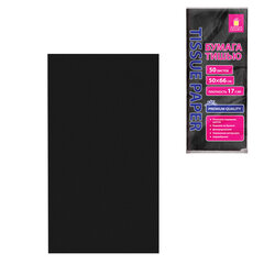 Цветная бумага ТИШЬЮ 17 г/<wbr/>м<sup>2</sup>, 50&times;66 см, 50 листов, черная, ЗОЛОТАЯ СКАЗКА, 116492