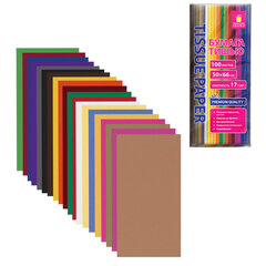 Цветная бумага ТИШЬЮ 17 г/<wbr/>м<sup>2</sup>, 50&times;66 см, 100 листов, 20 цветов, интенсив ассорти, ЗОЛОТАЯ СКАЗКА, 116496