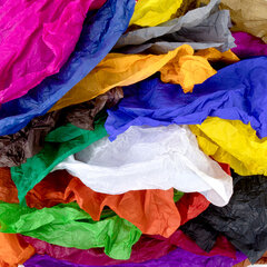 Цветная бумага ТИШЬЮ 17 г/<wbr/>м<sup>2</sup>, 50&times;66 см, 100 листов, 20 цветов, интенсив ассорти, ЗОЛОТАЯ СКАЗКА, 116496