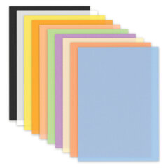 Цветная бумага ТИШЬЮ 17 г/<wbr/>м<sup>2</sup>, А4 (210&times;297 мм), 20 листов, 10 цветов пастель, в папке, BRAUBERG, 116497