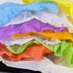 Цветная бумага ТИШЬЮ 17 г/<wbr/>м<sup>2</sup>, А4 (210&times;297 мм), 20 листов, 10 цветов пастель, в папке, BRAUBERG, 116497