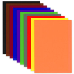 Цветная бумага ТИШЬЮ 17 г/<wbr/>м<sup>2</sup>, А4 (210&times;297 мм), 20 листов, 10 цветов интенсив, в папке, BRAUBERG, 116498