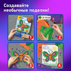 Цветная бумага ТИШЬЮ 17 г/м2, А4 (210х297 мм), 20 листов, 10 цветов интенсив, в папке, BRAUBERG, 116498