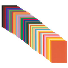 Цветная бумага ТИШЬЮ 17 г/<wbr/>м<sup>2</sup>, А4 (210&times;297 мм), 80 листов, 40 цветов в папке, BRAUBERG, 116499