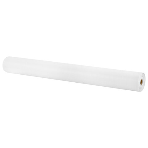 Цветная бумага ТИШЬЮ 17 г/м2, 50 см х 60 м, в рулоне со втулкой, белая, ЗОЛОТАЯ СКАЗКА, 116502