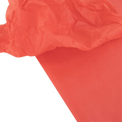 Цветная бумага ТИШЬЮ 17 г/<wbr/>м<sup>2</sup>, 50 см х 60 м, в рулоне со втулкой, коралловая, ЗОЛОТАЯ СКАЗКА, 116503