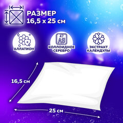 Полотенца влажные с коллоидным серебром КОМПЛЕКТ (6 пачек х 80 шт.), 16,5&times;25 см, LAIMA, 116524