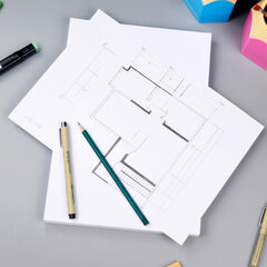 Папка для черчения БОЛЬШАЯ А2, 420&times;594 мм, 24 л., 200 г/<wbr/>м<sup>2</sup>, без рамки, ватман ГОЗНАК КБФ, BRAUBERG, 116572