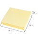 Блок самоклеящийся (стикеры) STAFF STANDARD, ПАСТЕЛЬНЫЙ 76х76 мм, желтый, 100 листов, 116573