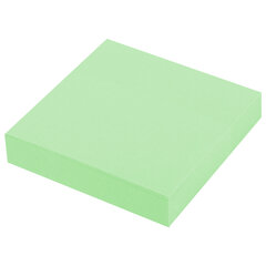 Блок самоклеящийся (стикеры) STAFF STANDARD, ПАСТЕЛЬНЫЙ 51&times;51 мм, зеленый, 100 листов, 116579